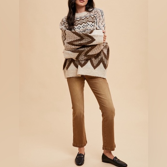 Cozy fair isle oversized sweater - Picture 10 of 11